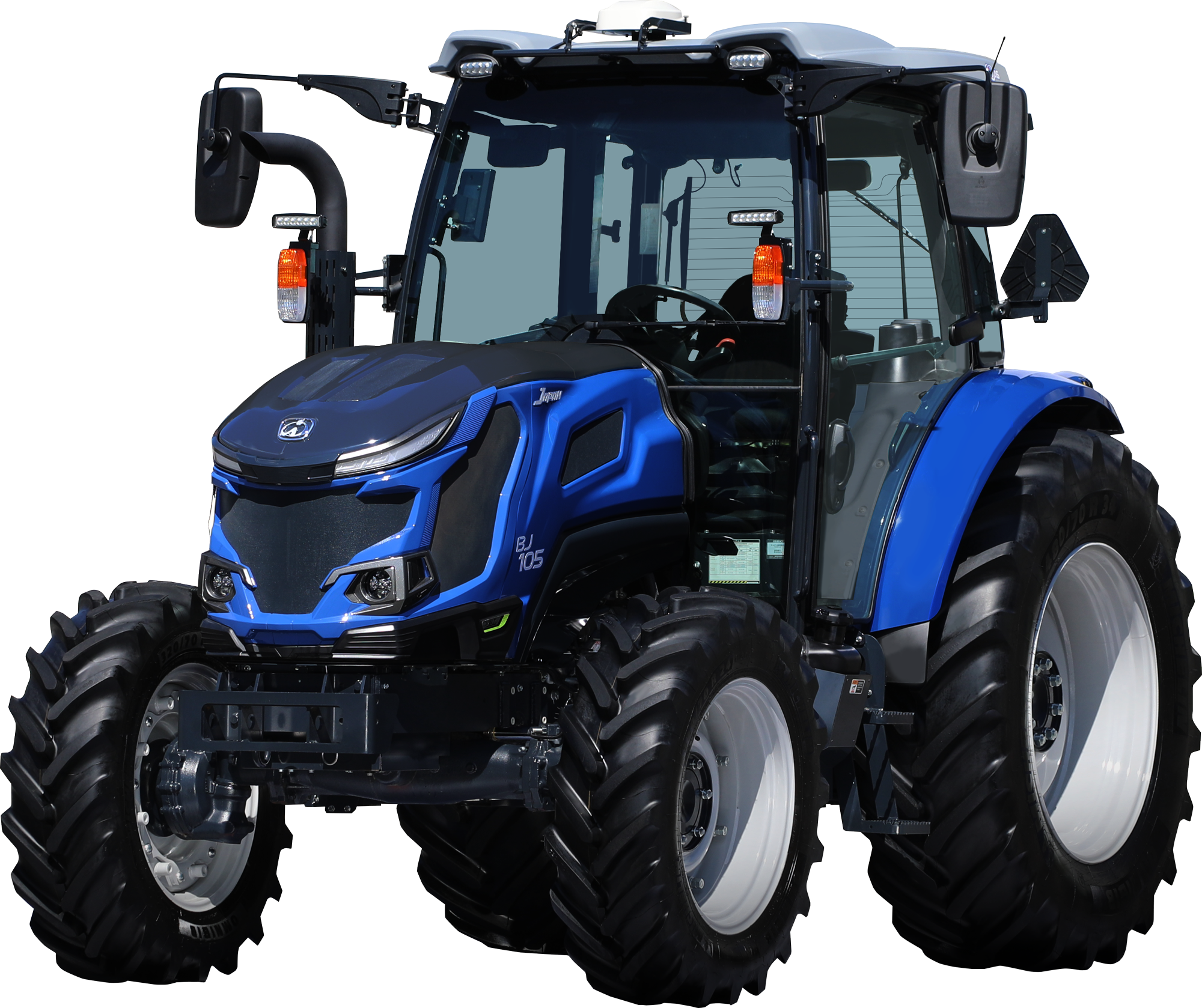 トラクター全体を正面から移した様子